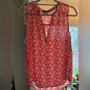 Lumiere Orange Short Sleeve Blouse